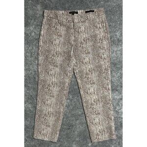 Banana Republic Snake Print Cropped Pants